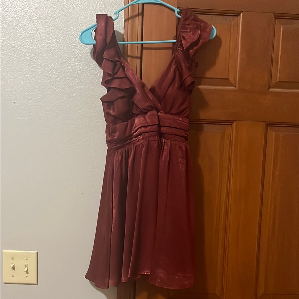 Altar'd State Burgundy Mini Dress